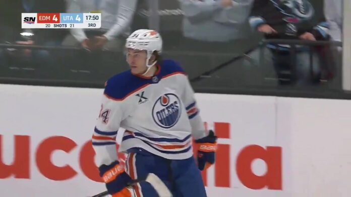 colton-dach-oilers-babcock Colton Dach Edmonton Oilers goal celebration new contract