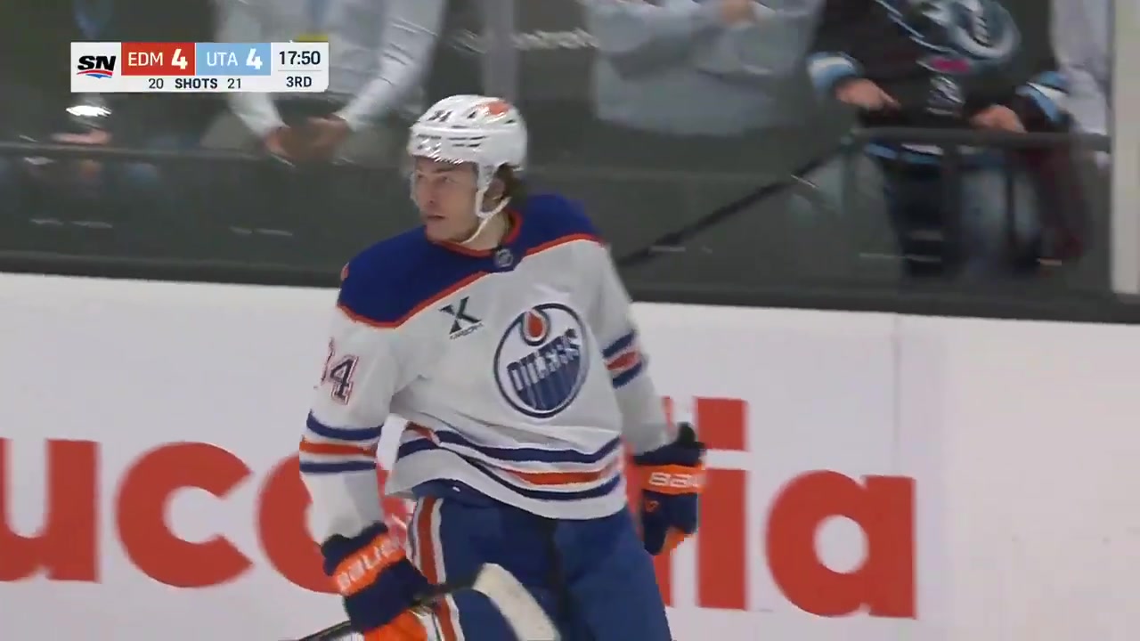Colton Dach skates for the Edmonton Oilers