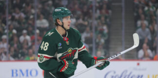 Wild Re-Sign Daemon Hunt to One-Year Deal Minnesota Wild defenseman Daemon Hunt looks on during an NHL game at Grand Casino Arena in St. Paul
