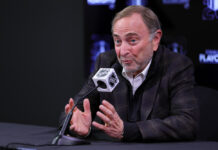 TVA Sports Lands 12-Year NHL Rights Deal With Rogers NHL commissioner Gary Bettman speaks to the media