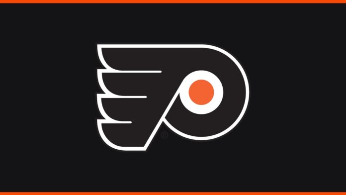 grebenkin-flyers-injury-2026 Philadelphia Flyers logo, Nikita Grebenkin injury update training camp