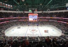 Roger McQueen Recall: Ducks Prospect Eyes NHL Debut Tonight Honda Center Anaheim Ducks arena ice before game