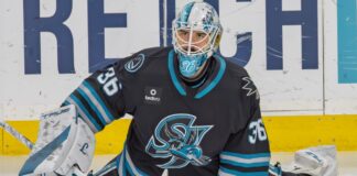 Skarek Signs in Germany With Straubing, Leaves NHL Jakub Skarek in net for the San Jose Barracuda before signing in Germany DEL with Straubing