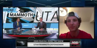 John Marino Utah Mammoth defenseman eight-year contract extension