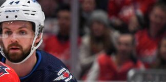 Morrissey on Olympic Injury: ‘It Hurt Not Playing’ Josh Morrissey Winnipeg Jets defenseman Team Canada Olympics injury