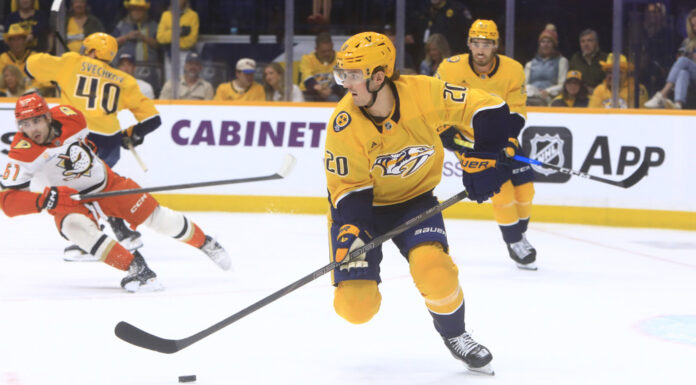 NHL Waivers: Blues Claim Justin Barron From Predators Nashville Predators defenseman Justin Barron re-signs one-year contract 2026-27