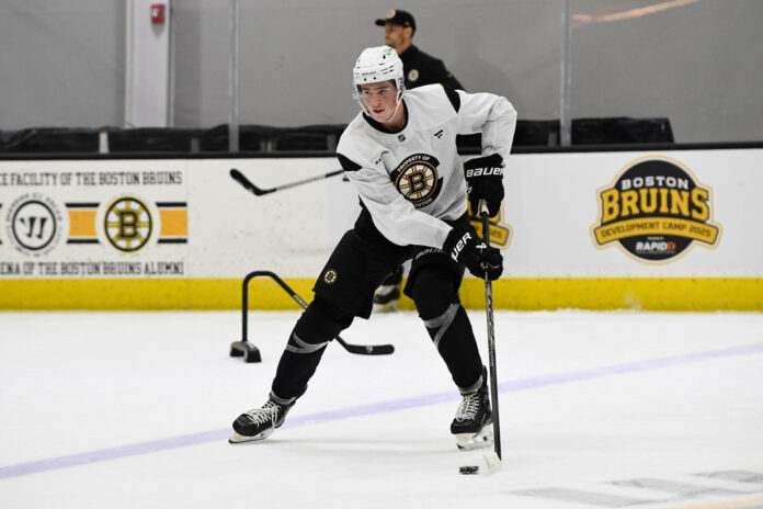 Dean Letourneau Bruins development camp Dean Letourneau Boston Bruins prospect skates during development camp