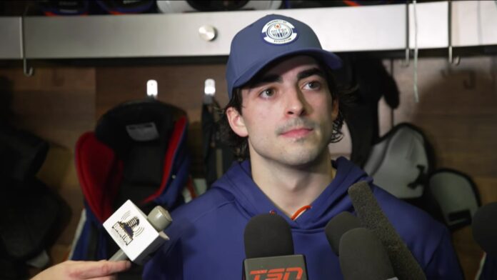 matt-savoie-oilers-contract Edmonton Oilers forward Matt Savoie, who will miss training camp with an off-season injury