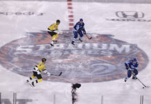 NHL Playoff Bubble 2026-27: Five Teams Stuck in the Middle Players skate over the center ice logo at the NHL Stadium Series