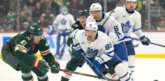 Penguins Sign Nick Robertson to Two-Year Deal, Avoid Arbitration Toronto Maple Leafs forward Nicholas Robertson skates with the puck