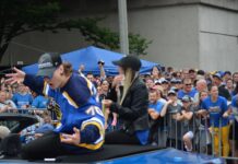NHL Waivers: Tanev, Comrie Headline 61 Roster Cuts Oskar Sundqvist St. Louis Blues 2019 Stanley Cup parade one-year contract