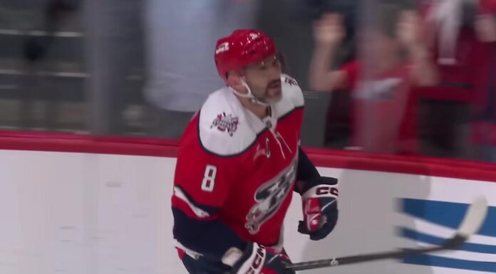 Ovechkin Record: 11 Goals From Passing Gretzky for Good Alex Ovechkin celebrates his 1,000th career goal for the Washington Capitals
