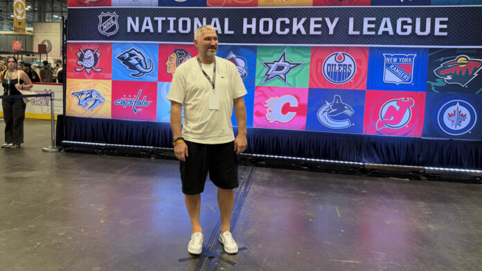 ovechkin-fanatics-fest-nyc-2026 Alex Ovechkin at the NHL booth at Fanatics Fest NYC 2026