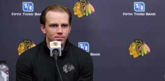 Patrick Kane Signing: Wirtz Called Minutes Into Free Agency Patrick Kane speaks at his Chicago Blackhawks signing press conference in July 2026