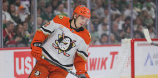 Ducks’ Pavel Mintyukov Drawing Offer Sheet Interest Anaheim Ducks defenseman Pavel Mintyukov skates during an NHL game, offer sheet target