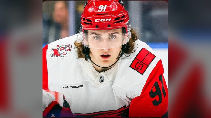 ronan-seeley-hurricanes-signing-2026 Ronan Seeley Carolina Hurricanes defenseman re-signed one-year two-way contract 2026