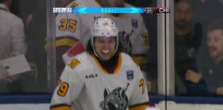 Hurricanes Re-Sign Neuchev After Calder Cup OT Winner Viktor Neuchev Chicago Wolves celebrates overtime winner Calder Cup Final Carolina Hurricanes one-year contract