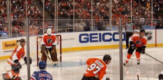 Bernie Parent Goalie Camp: ‘It’s a Beautiful Thing’ Bernie Parent in net for the Flyers at the 2012 NHL Winter Classic Alumni Game