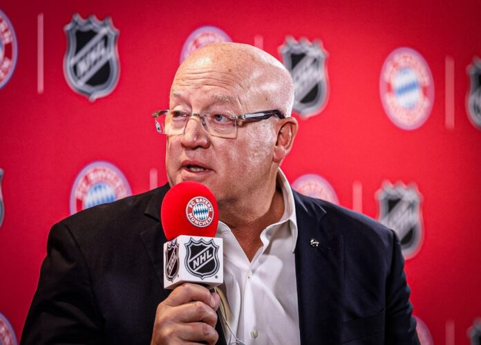 Bill Daly NHL expansion 34th team NHL deputy commissioner Bill Daly speaks about NHL expansion and a 34th team at the European media tour in Munich