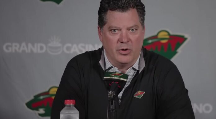 Guerin on Hughes Contract: ‘We Can’t Make Him Sign Anything’ Minnesota Wild general manager Bill Guerin speaks at a press conference after the team hired Dan MacKinnon as assistant director of amateur scouting