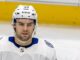Brandon Hagel Hat Trick: Lightning Beat Islanders 5-3 Close-up of Brandon Hagel in a Tampa Bay Lightning road sweater