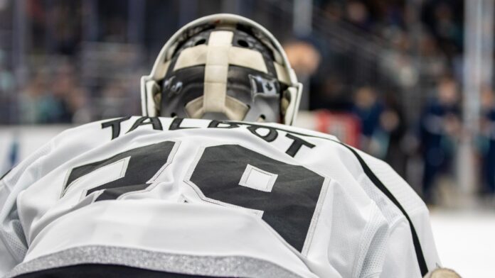 Cam Talbot free agency 2026 Cam Talbot goalie jersey nameplate, NHL free agent goaltender 2026