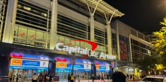 Connor Leslie Hire: Caps EBUG Was Headed for Law Enforcement Capital One Arena exterior in Washington, D.C. ahead of the Capitals arena renovation