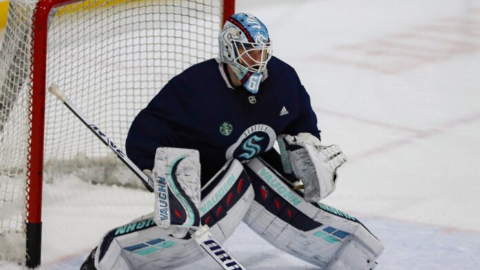 Chris Driedger Canucks PTO signing 2026 Chris Driedger signing PTO with Vancouver Canucks goalie Thatcher Demko timeline