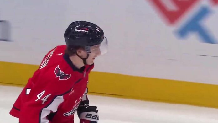 Cole Hutson Washington Capitals 2026 Washington Capitals defenseman Cole Hutson skates during his rookie season in 2025-26