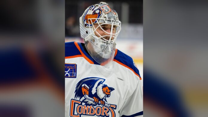 Connor Ungar Oilers goalie Bakersfield Condors Connor Ungar Edmonton Oilers goalie prospect Bakersfield Condors AHL