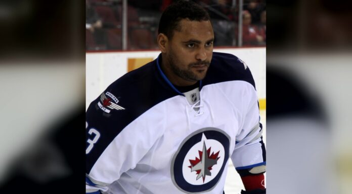 Dustin Byfuglien Alumni Game: Buff Is Back in Winnipeg Dustin Byfuglien in a Winnipeg Jets jersey ahead of the 2026 Heritage Classic alumni game
