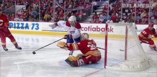 Flames Outlook 2026-27: Calgary Projected 30th in Dome Finale Calgary Flames goaltender Dustin Wolf makes a sprawling save ahead of the 2026-27 NHL season outlook