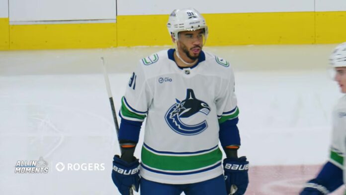 Evander Kane Free Agency Canucks Evander Kane in a Vancouver Canucks jersey during his 1000th NHL game as he sits unsigned in 2026 NHL free agency
