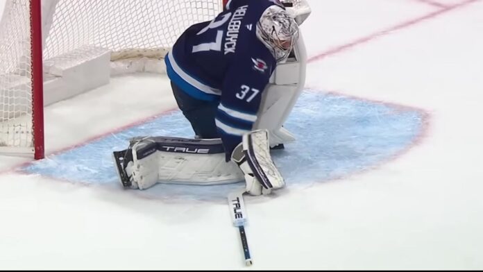 Connor Hellebuyck trade Sabres draft pick Connor Hellebuyck Winnipeg Jets goalie in net amid trade request and Sabres talks