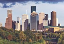NHL Expansion: Houston Mayor Says ‘We’re Ready’ for a Team Downtown Houston skyline as the city pushes for an NHL expansion franchise