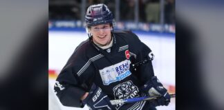 Josh Samanski Video: Oiler Went Undercover to Find Love Josh Samanski Edmonton Oilers forward smiling in Straubing Tigers jersey Germany