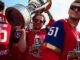 KHL Jersey Change: Gagarin Cup Champs Now Wear Gold Lokomotiv Yaroslavl players celebrate with the Gagarin Cup wearing gold championship jerseys