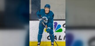 Celebrini, Smith Roommates: Sharks Duo Living Together Macklin Celebrini smiles during a San Jose Sharks practice as he and Will Smith prepare to live together for the 2026-27 season
