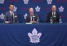 Maple Leafs Front Office: 35 Gone in Chayka’s First Summer John Chayka, Keith Pelley and Mats Sundin at the Toronto Maple Leafs leadership press conference