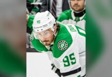 Matt Duchene Injury: Stars Put Center on IR Before Opener Dallas Stars forward Matt Duchene during a game, March 2025