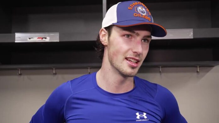 Noah Philp Retirement Noah Philp retirement Edmonton Oilers forward speaks to media
