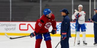 Olivia Cook on Martin St. Louis: ‘I Almost Started to Cry’ Olivia Cook coaching a Montreal Canadiens prospect on the ice at development camp in Brossard