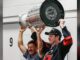 Stanley Cup Day: Eric Robinson Hands It to Guy Gaudreau Eric Robinson and Guy Gaudreau raise the Stanley Cup together at Hollydell Ice Arena in Sewell, New Jersey
