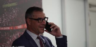 Penguins Trade Offer: Roster Player for Senators’ 25th Pick Senators GM Steve Staios on the phone in the Ottawa draft war room during the 2026 NHL Draft