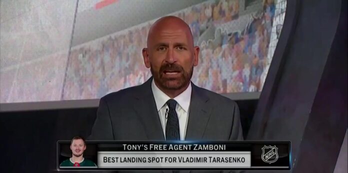 Vladimir Tarasenko Flyers free agency NHL Network Vladimir Tarasenko Flyers free agency landing spot discussed on NHL Tonight