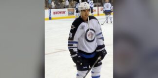 Filipino Hockey LATAM Cup Debut: ‘Pretty Cool to See’ Tim Stapleton, the first NHL player of Filipino descent, skates in warmups with the Winnipeg Jets