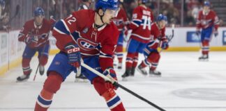 Canadiens Sign-and-Trade: Xhekaj, Bolduc Are the Chips Arber Xhekaj Canadiens sign-and-trade rumors 2026, Zachary Bolduc in background at Bell Centre