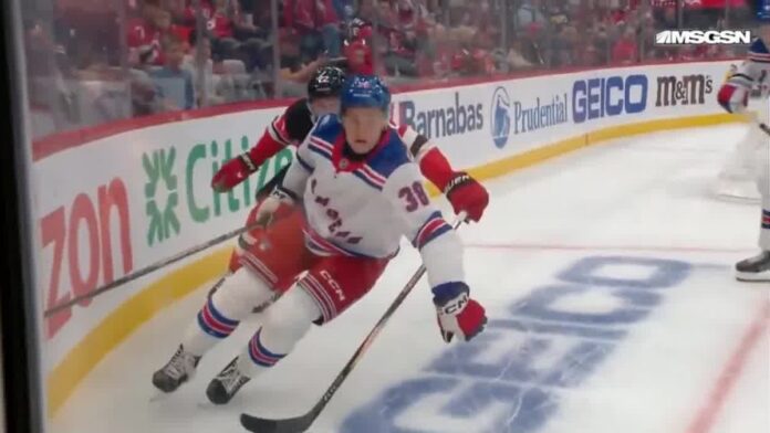 Adam Sykora Rangers preseason injury 2026 New York Rangers forward Adam Sykora skates during a preseason game against the New Jersey Devils