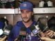 Formenton Preseason Debut: A Goal Inside, Protest Outside Alex Formenton speaks to reporters after his Edmonton Oilers preseason debut against the Winnipeg Jets