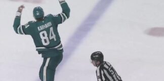 Karmanov Fight: 7-Foot-1 Sharks Prospect Drops the Gloves Alexander Karmanov fight San Jose Sharks crowd reaction Rookie Faceoff 2026 Kings